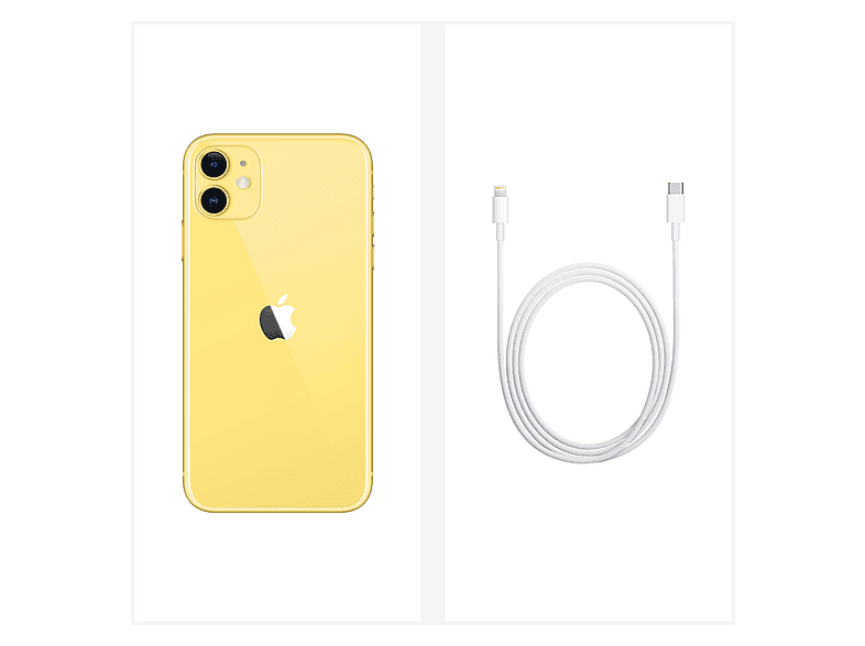 APPLE 1464571 MHDE3QL/A IPHONE 11 YELLOW 64GB, Amarillo, Móvil iOS