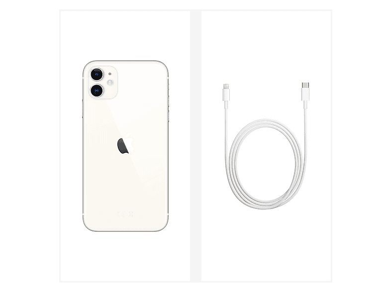 APPLE 1464580 MHDJ3QL/A IPHONE 11 WHITE 128GB, Blanco, Móvil iOS