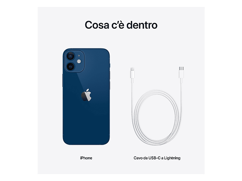 APPLE iPhone 12 Mini, Azul, Móvil iOS, 64 GB, 4 GB RAM, 5,4 
