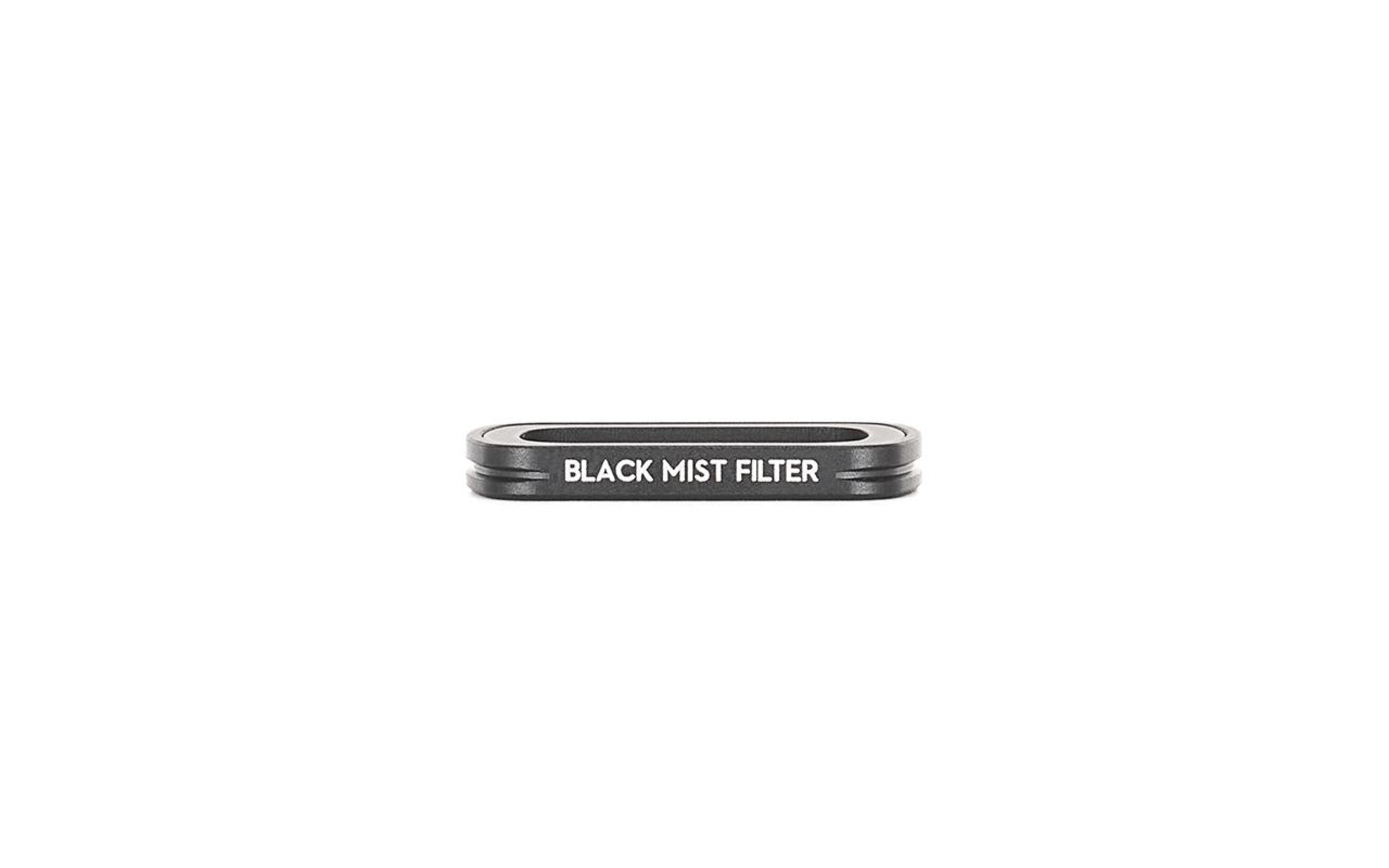 Schwarzer Mist Filter mit dem Text 'BLACK MIST FILTER' auf weißem Hintergrund.