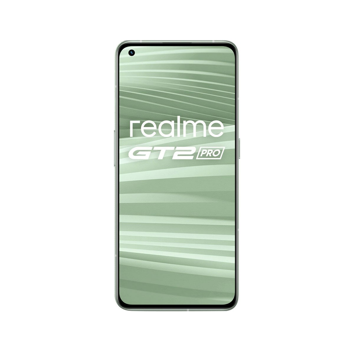 Ein Smartphone mit großem Bildschirm, der Text anzeigt, isoliert auf weißem Hintergrund.
