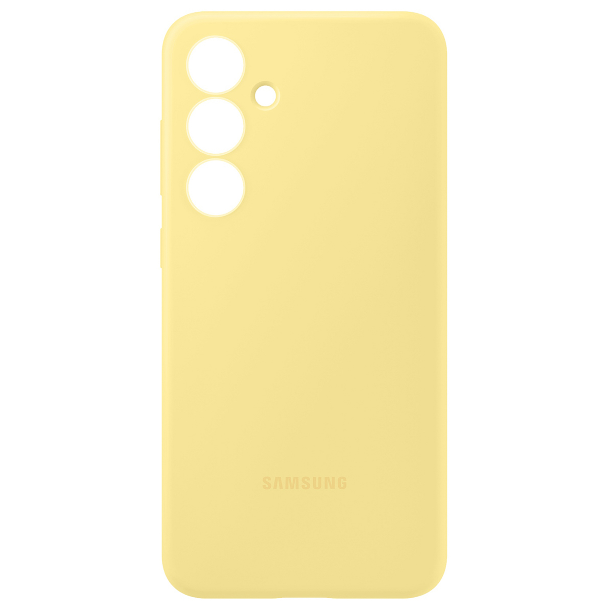 SAMSUNG Hoesje Geschikt voor Galaxy S24 FE Siliconen Zacht en Glad Telefoonhoesje voor Samsung Galaxy S24 FE Geel