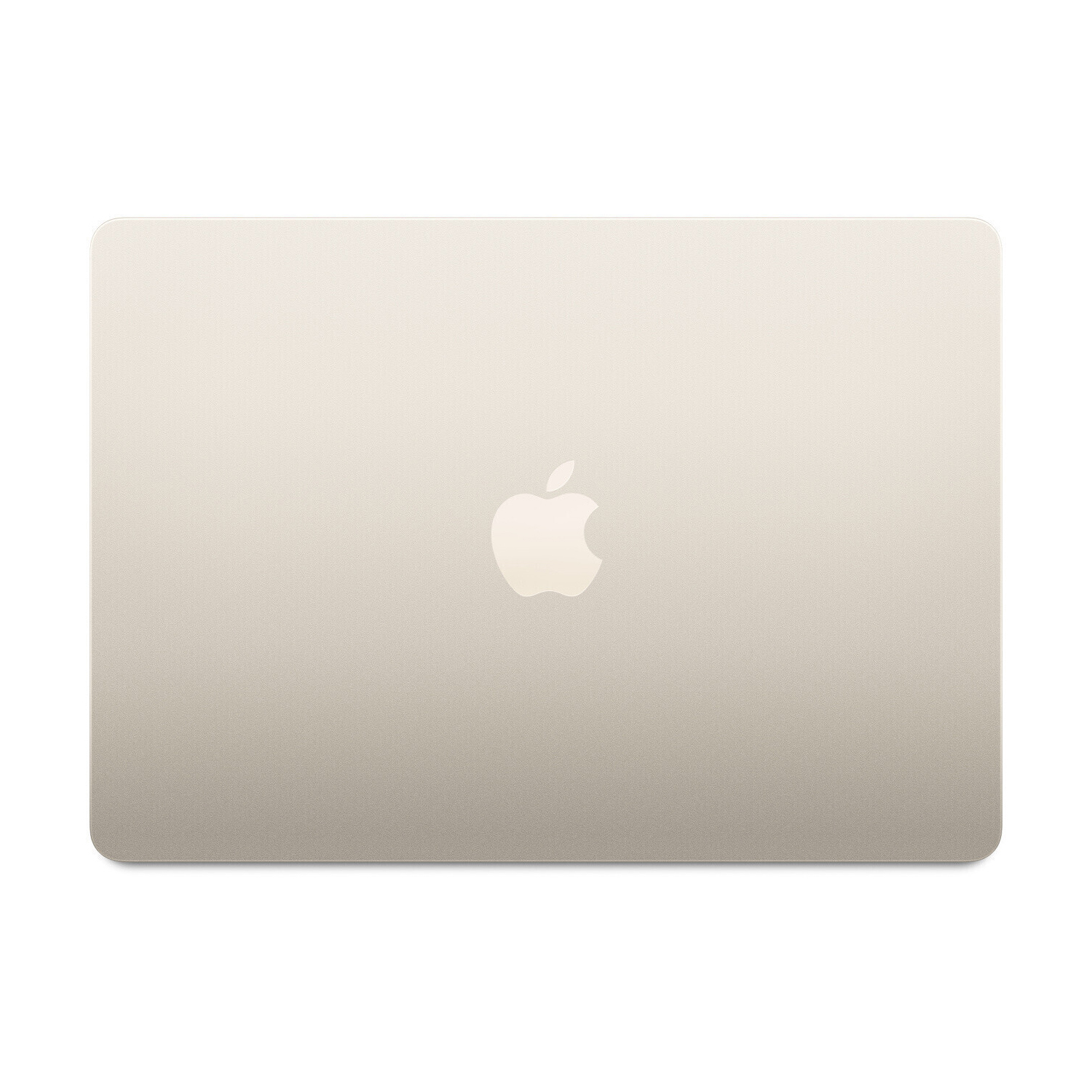 Un laptop chiuso con un logo Apple all'esterno.