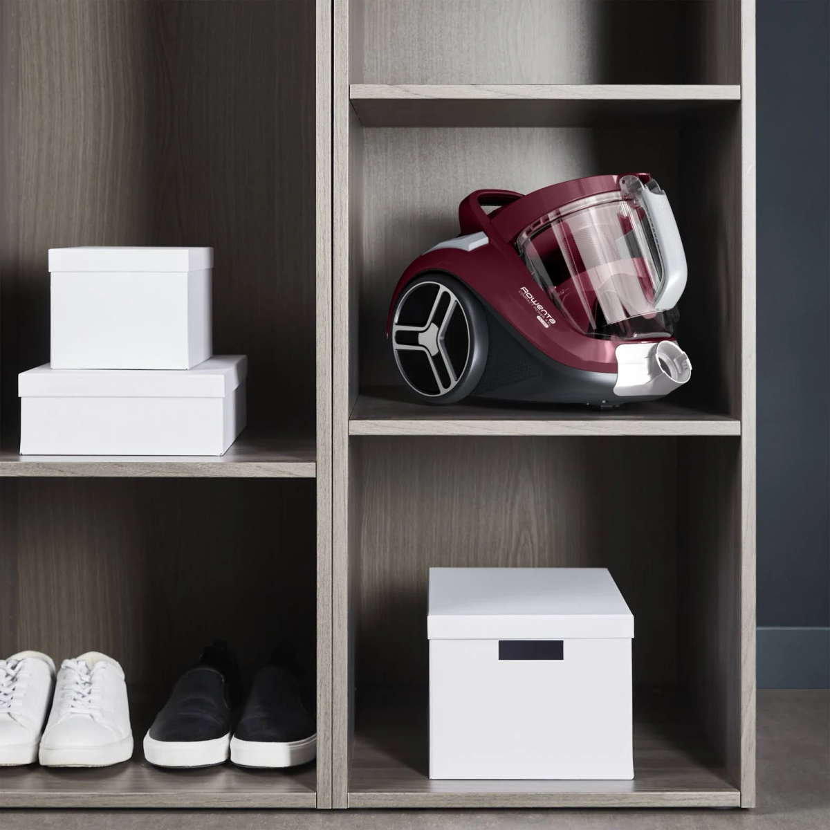 Aspirador sin bolsa - ROWENTA RO4B63EA, 900,00 W, Potencia de succión 750 W, Depósito 2,50 l, Rojo