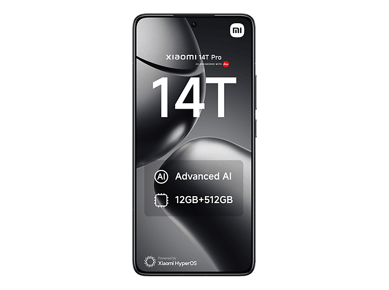 XIAOMI 14T PRO 12+512GB TITAN BLACK 512 GB Titan Black Dual SIM