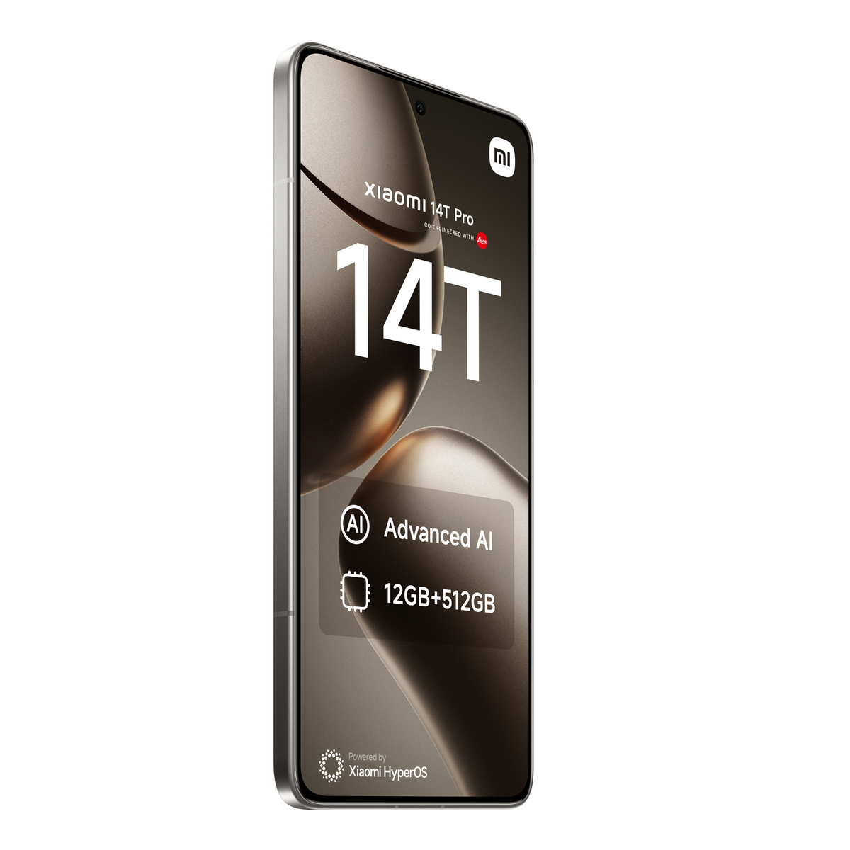 Czarny smartfon ze srebrną ramką. Ekran wyświetla tekst i obraz. Posiada aparat.