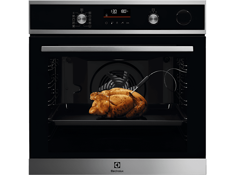 Horno ELECTROLUX COP846X1 Cristal Negro Inox Piro Vapor