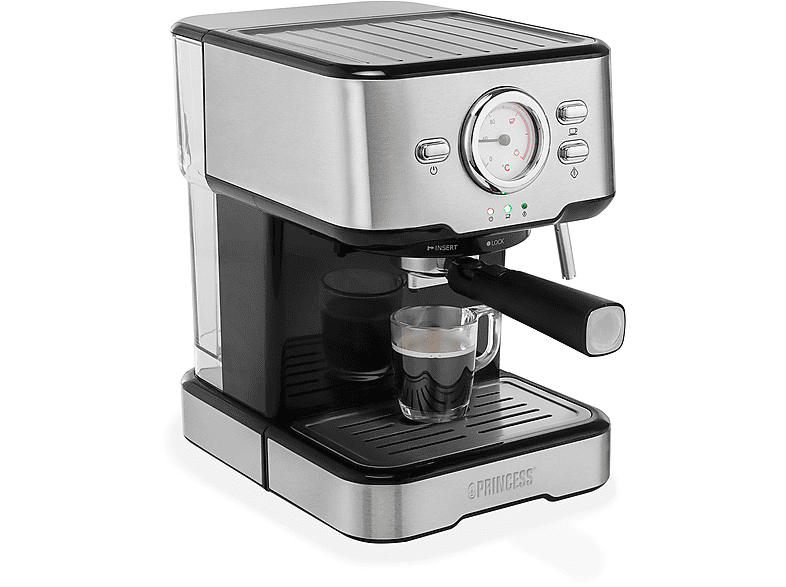 PRINCESS 249415 Siebträger Kaffeemaschine Schwarz