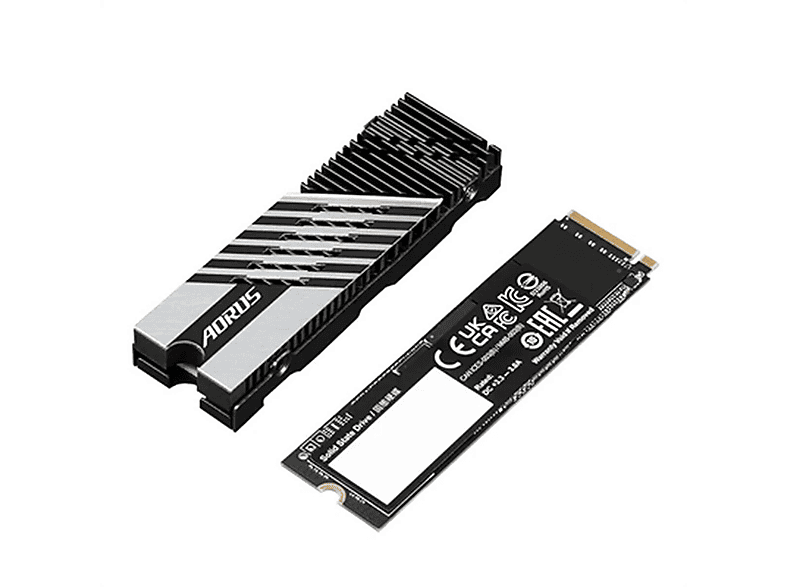 Disco duro SSD interno 1 TB - GIGABYTE Gigabyte AORUS Gen4 7300 SSD 1TB M.2 1000 GB PCI Express 4.0 3D TLC NAND NVMe