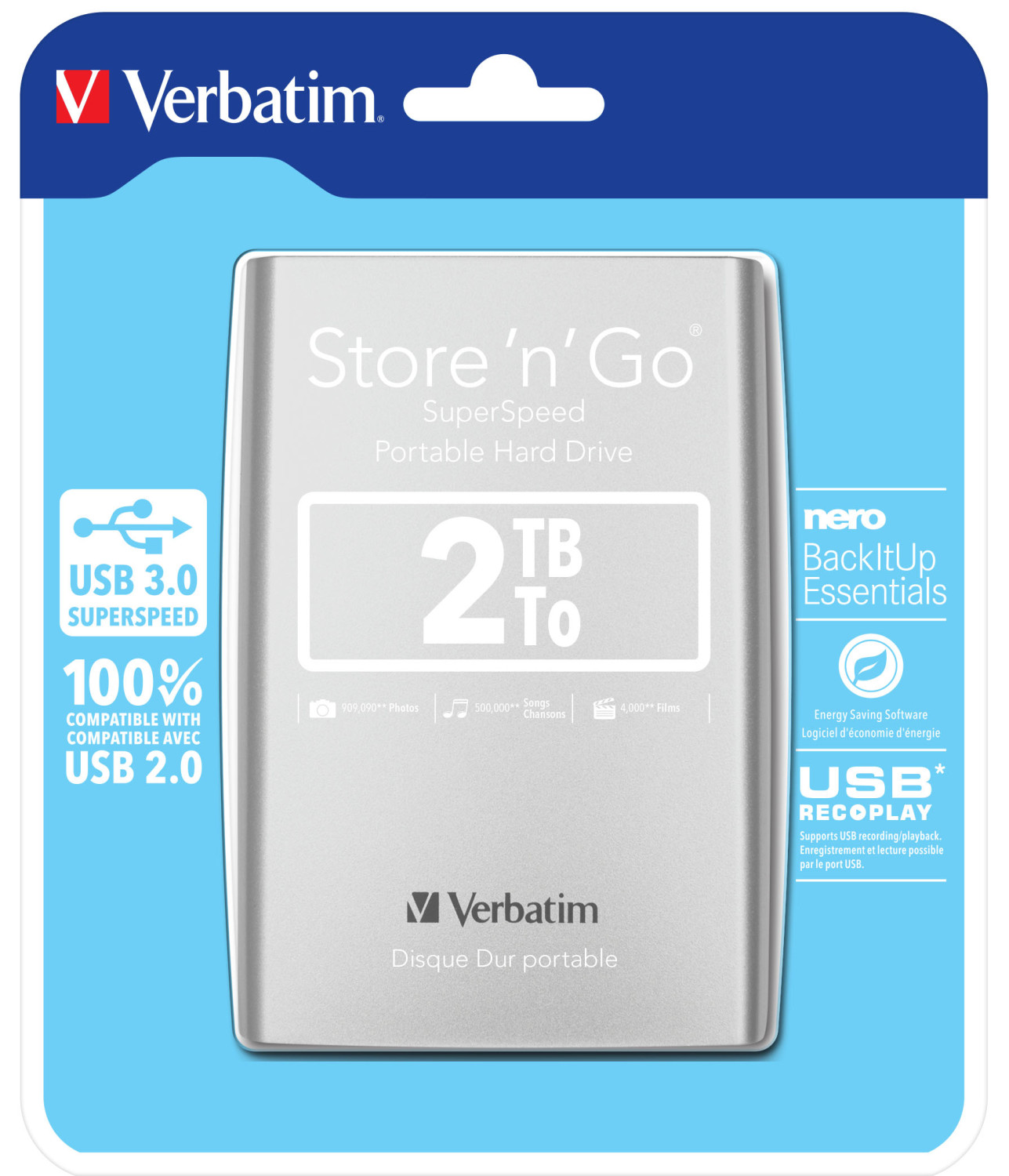 VERBATIM Store 'n' Go 2 TB External hard drives