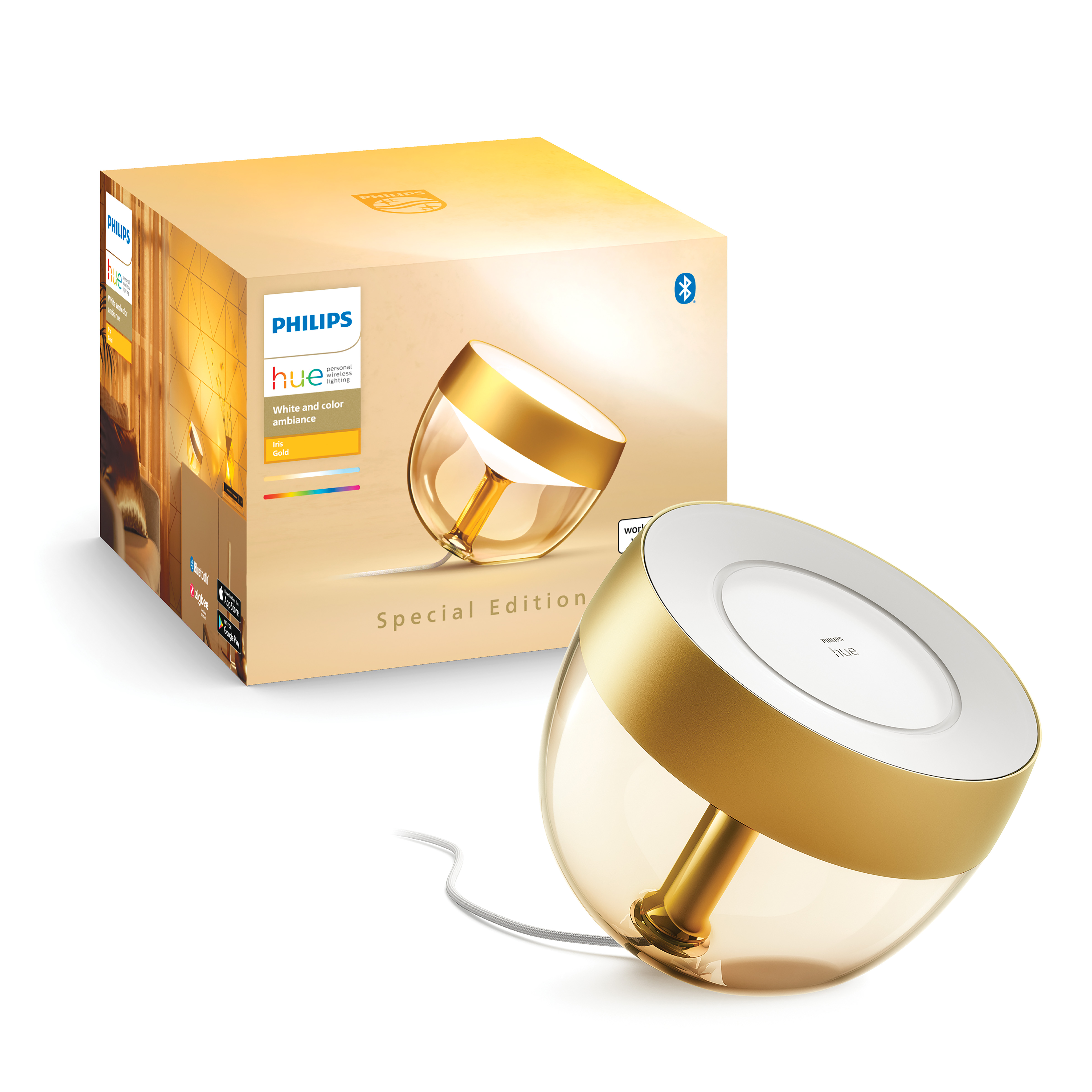 PHILIPS HUE Iris Gold V4 Akıllı Bluetooth Masa Lambası