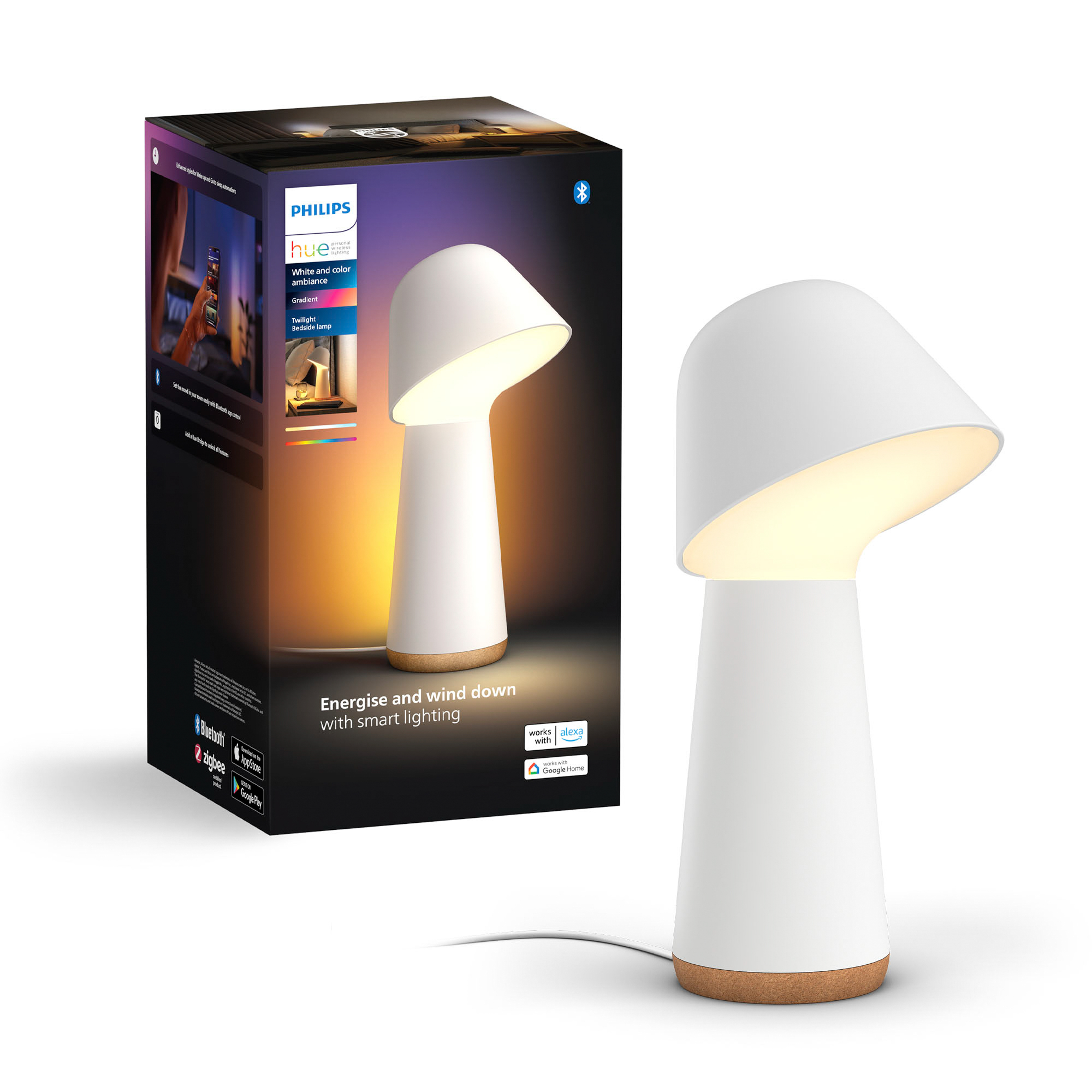 PHILIPS HUE Twilight Uyku ve Uyanma Işığı Beyaz Bluetooth Masa Lambası