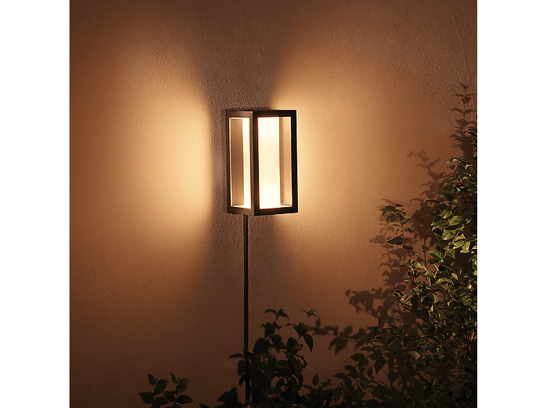 Philips Hue Outdoor Impress wandlamp 19 cm zwart | White en Color Ambiance Philips HUE