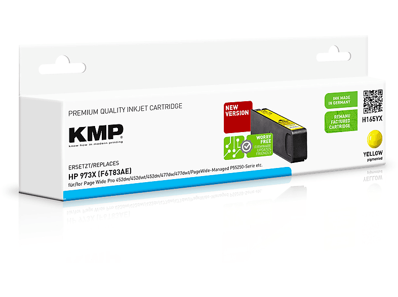 KMP 1753,4009 Tintenpatrone yellow (F6T83AE) | MediaMarkt