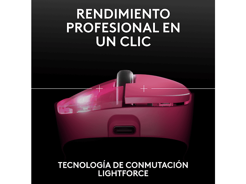 LOGITECH G Pro X Superlight 2 Dex Kablosuz Gaming Mouse Magenta