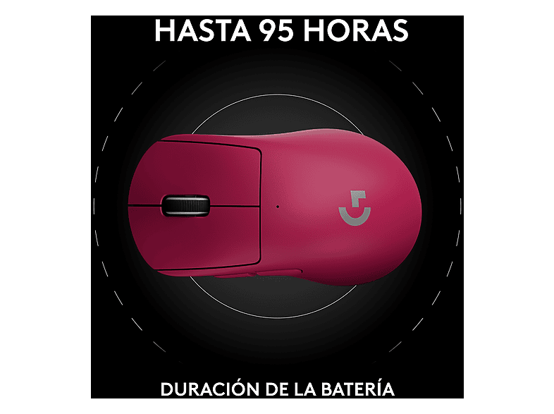 LOGITECH G Pro X Superlight 2 Dex Kablosuz Gaming Mouse Magenta