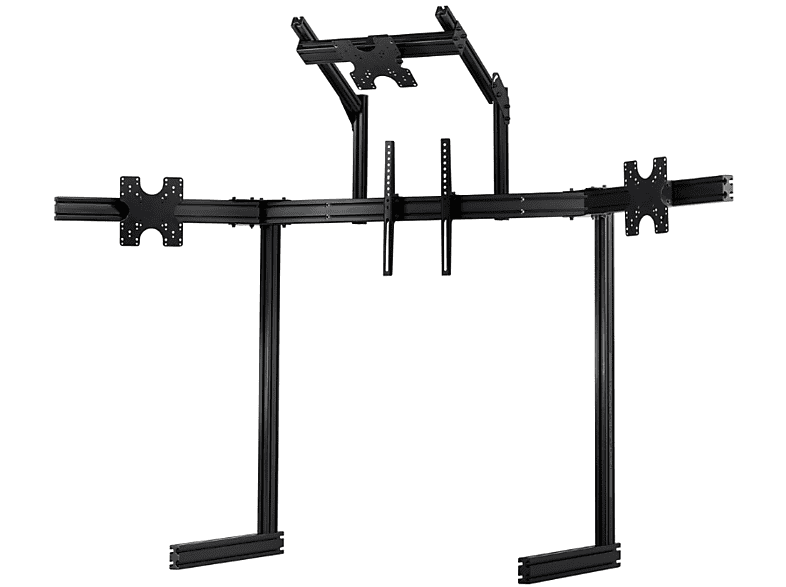 Accesorio cockpit - NEXT LEVEL RACING ELITE Free Standing Quad Monitor Stand Black