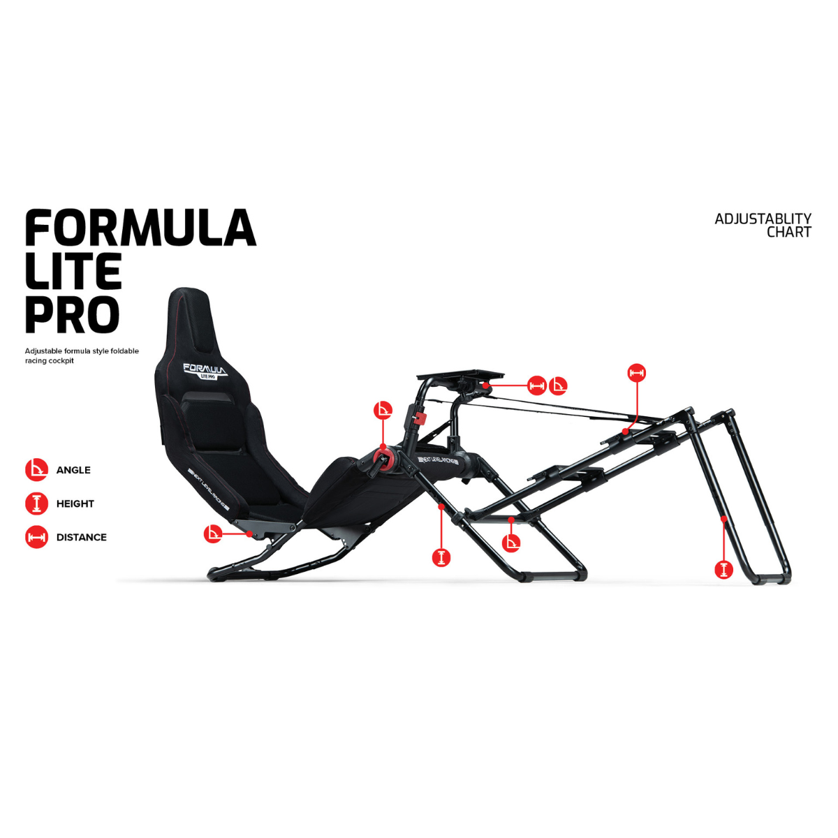 COCKPIT DA SIMULAZIONE DI GUIDA NEXT LEVEL RACING Formula Lite Pro, Logitech, Thrustmaster, Fanatec, Moza