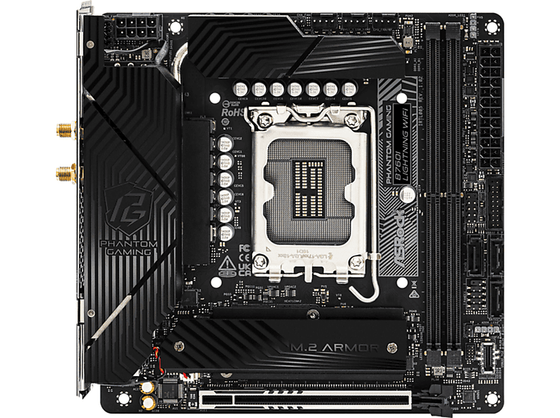 ASROCK B760I Lightning WiFi Mainboard Schwarz