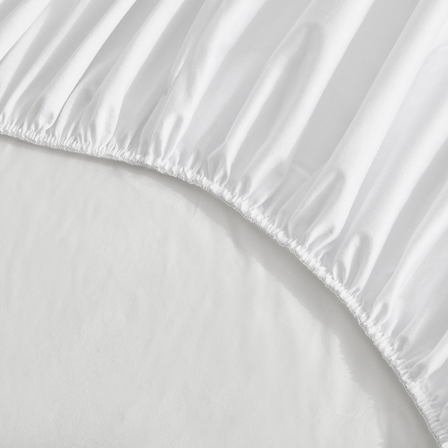 Protector de cama - PIKOLIN HOME 2 en 1 Impermeable Sostenible Ahorra Espacio, 135 cm x 200 cm, Rizo de algodón, Blanco
