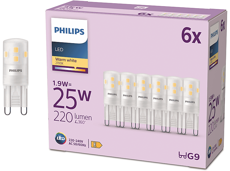 LED Capsule G9 25W Dimbaar Warm Wit Licht - Van den Heuvel Verlichting