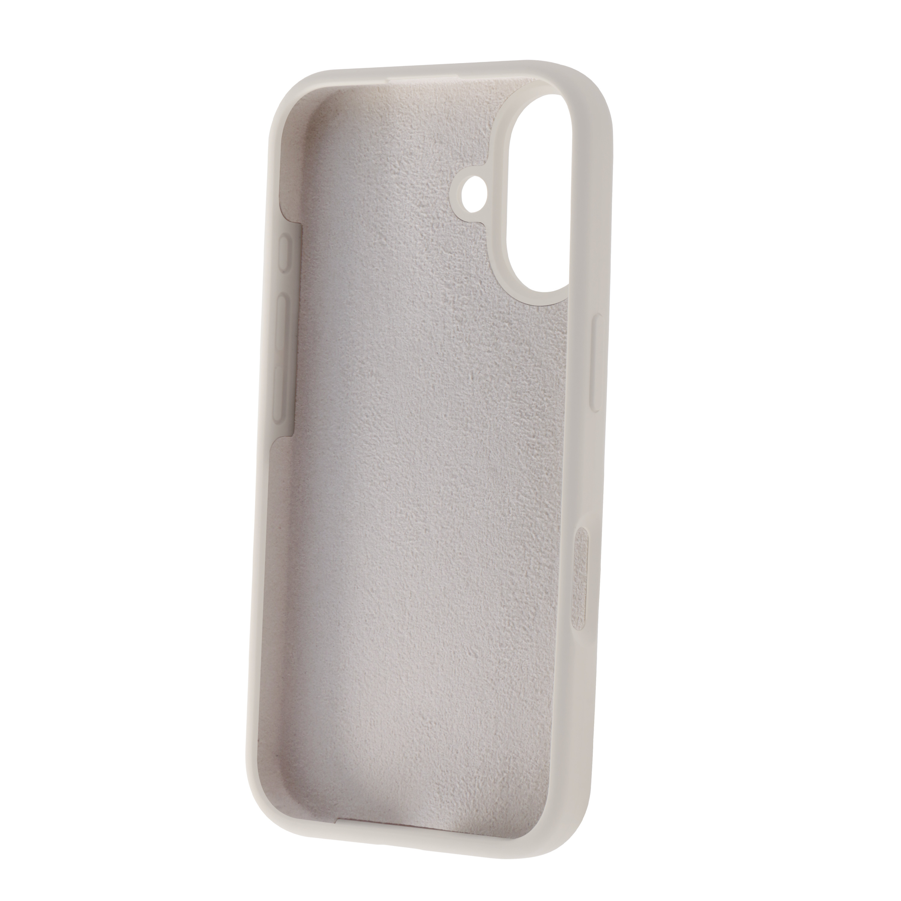 Funda de teléfono blanca.