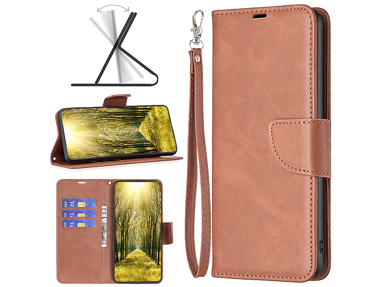 MOBYDEFEND iPhone 16 Pro Max Hoesje Bookcase Met Koord