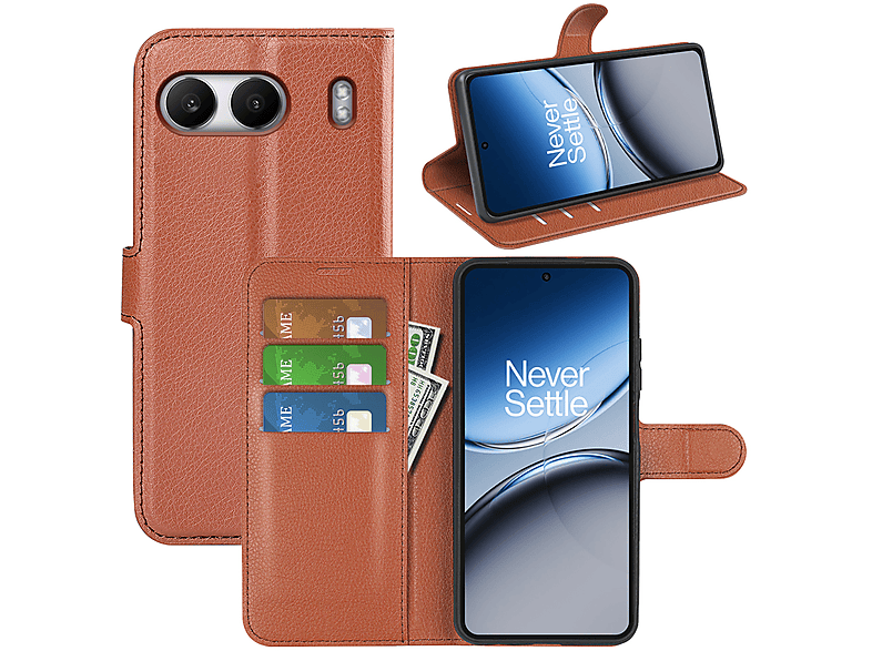 Portemonneehoesje OnePlus Nord 4 5G - Luxe Leer Flipcase Met Kaartvakken En Standaard