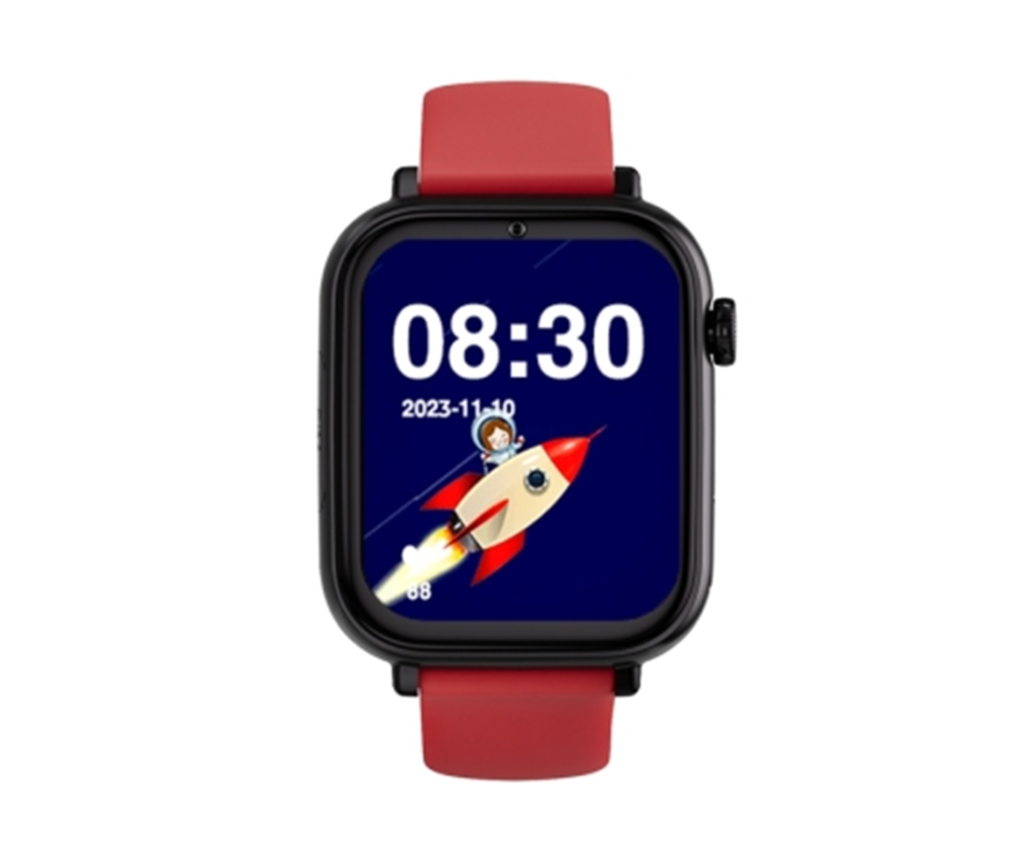 Smartwatch wyświetlający godzinę 08:30 i datę 2023-11-10.