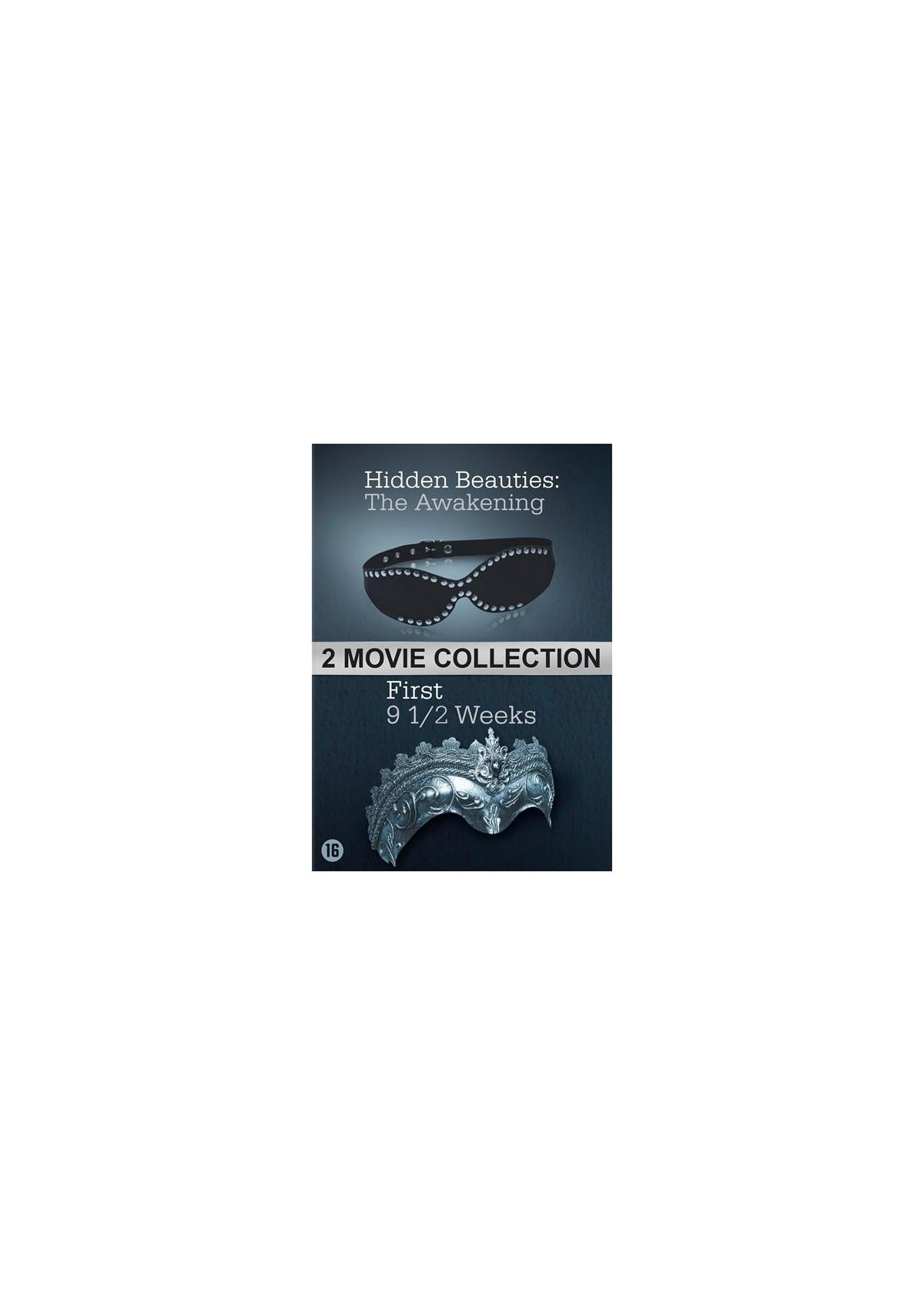 Une couverture de collection de films avec deux parties : un soutien-gorge noir et une couronne argentée.