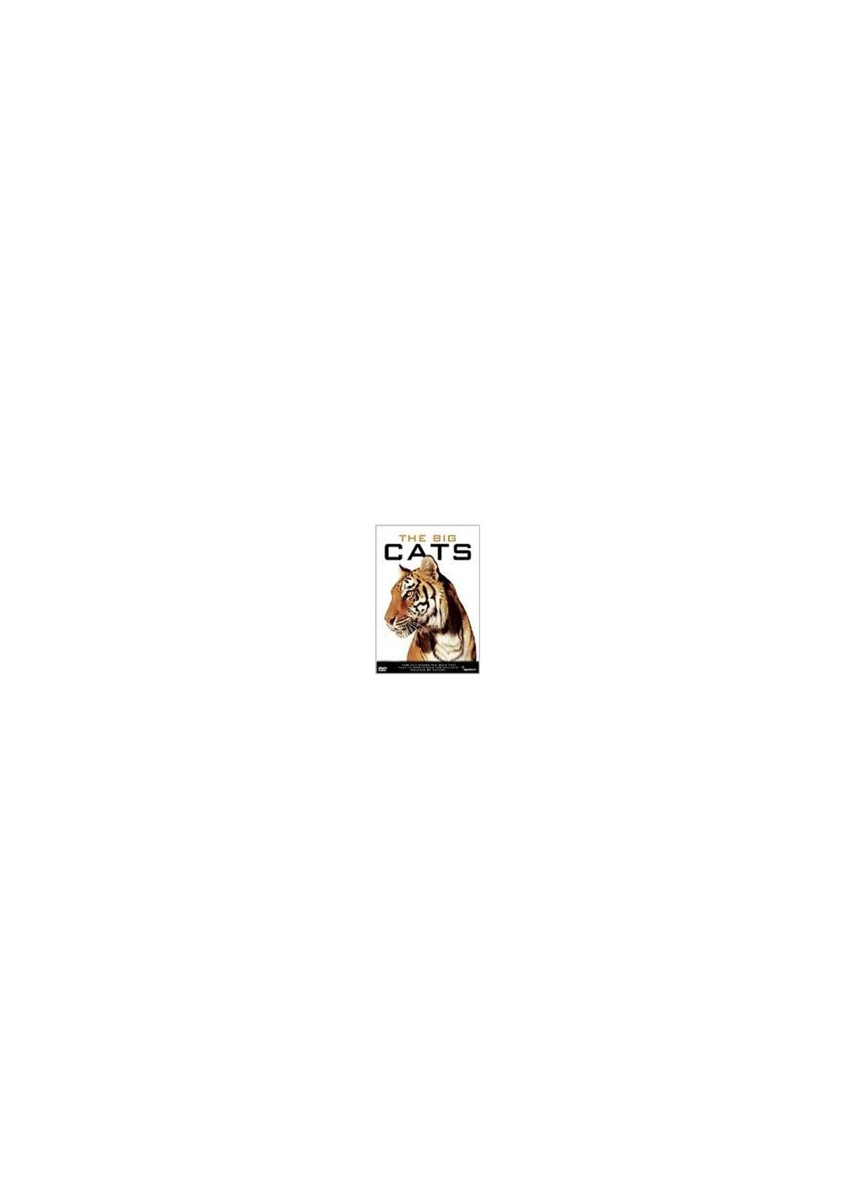 Couverture du livre The Big Cats. Le visage d'un tigre est visible avec le titre en haut.