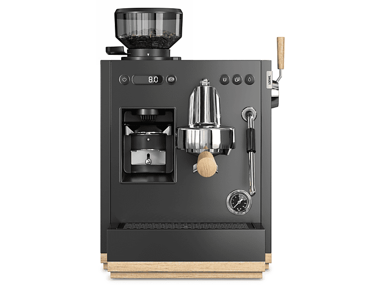 LOEWE Aura.Pure Siebträgermaschine basalt grey