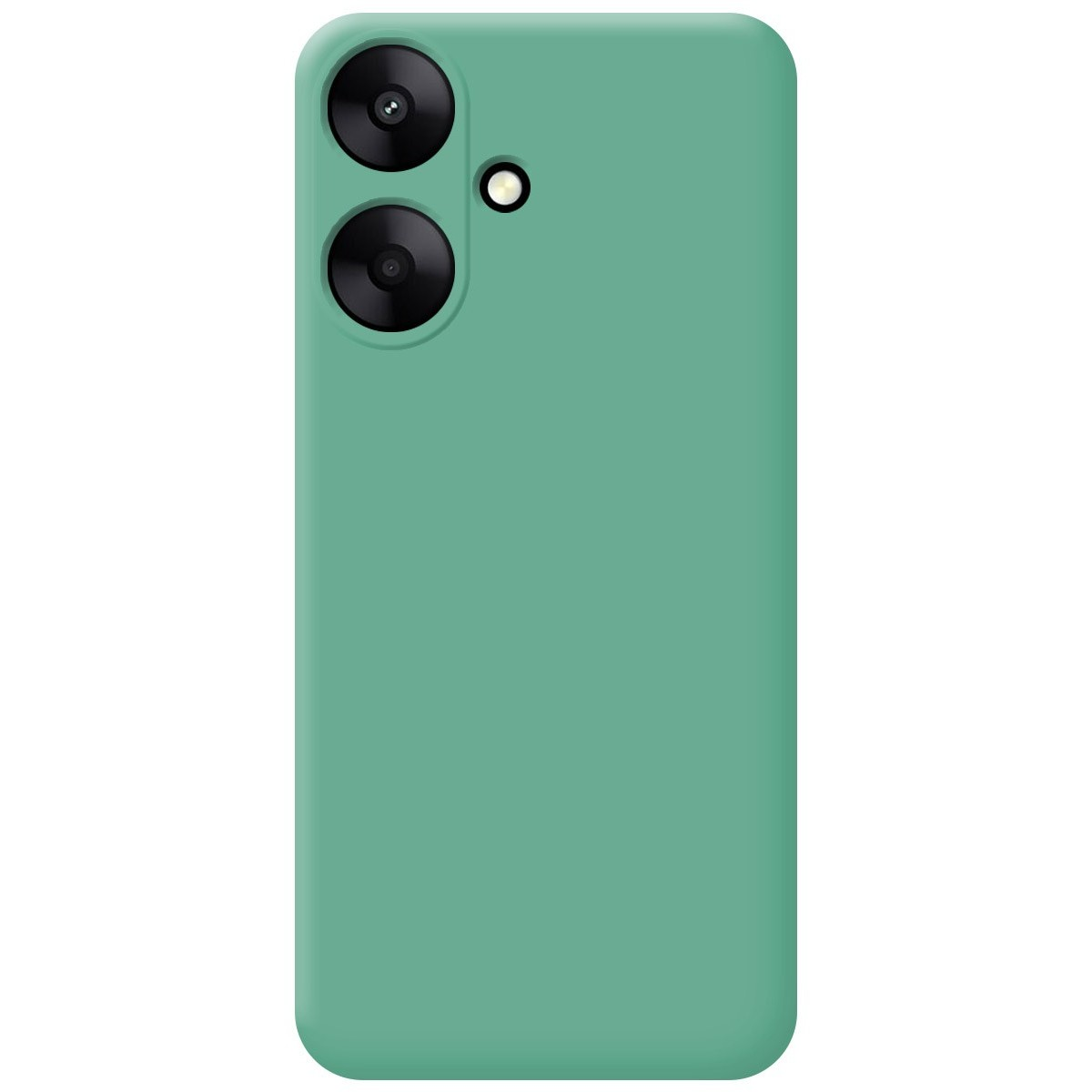 Una custodia per telefono con un design a faccina sorridente e un telefono che mostra l'ora.