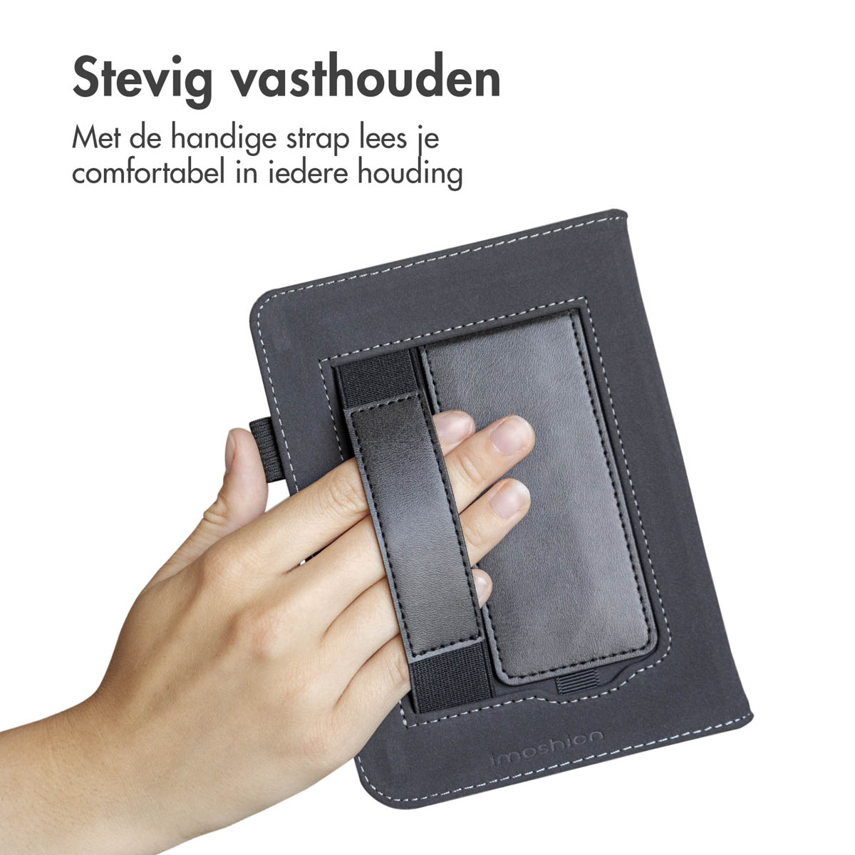 IMOSHION Stand Bookcase Sleepcover met strap - Protective case