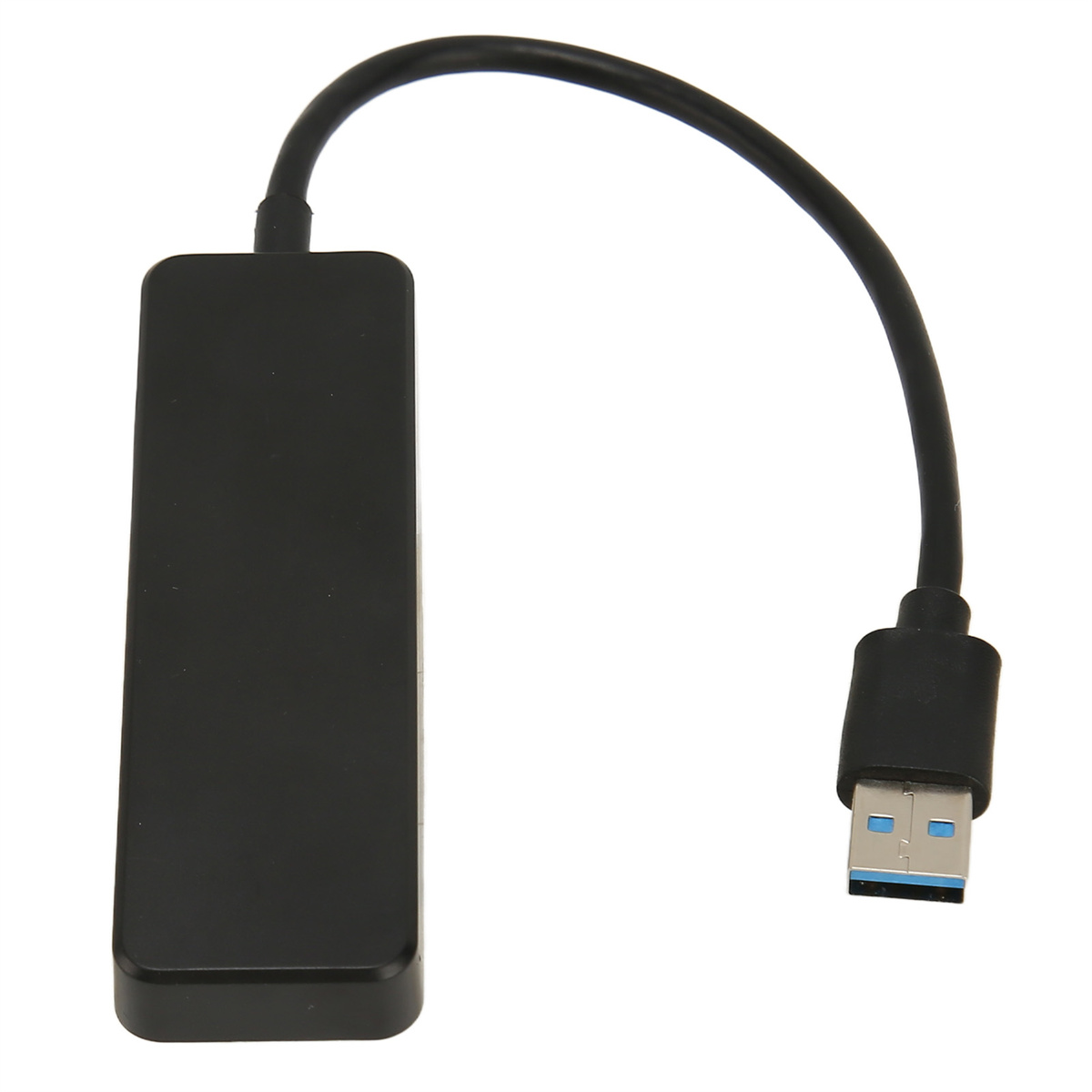 Schwarzer USB-Adapter mit Kabel, rechteckigem Block und USB-Anschluss.