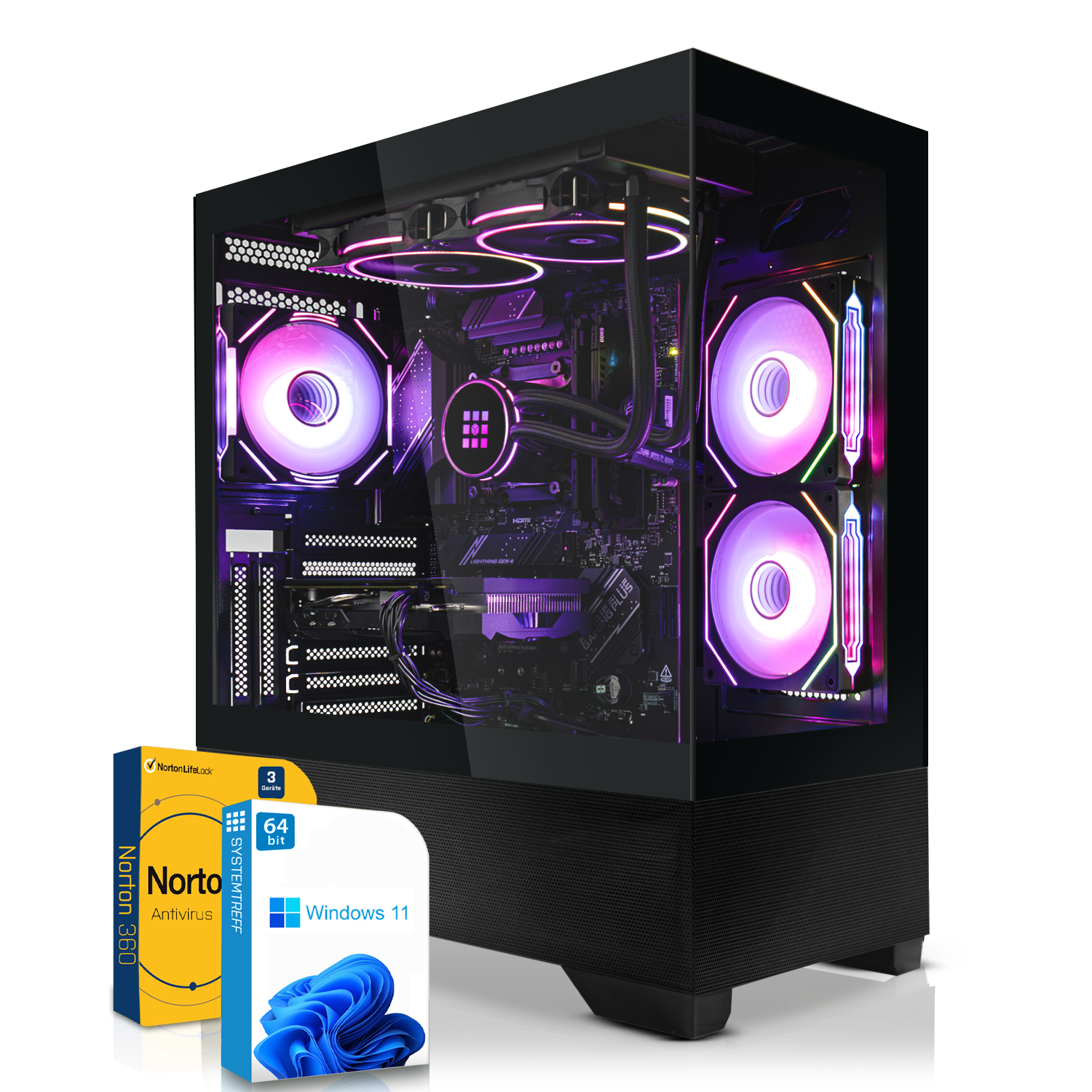 AMD Ryzen 7 7800X3D + CPS C3T500-ARGB-BK