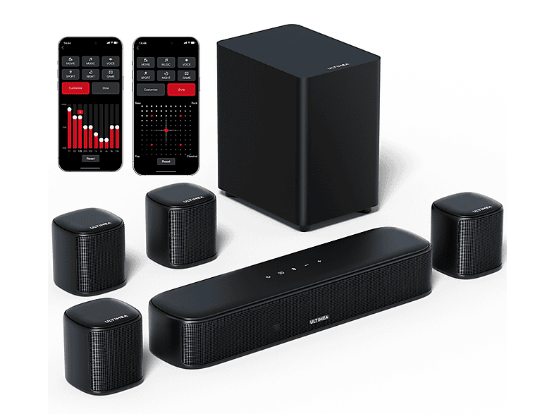 Barra de sonido con subwoofer ULTIMEA Aura A40 7.1 Barra de Sonido