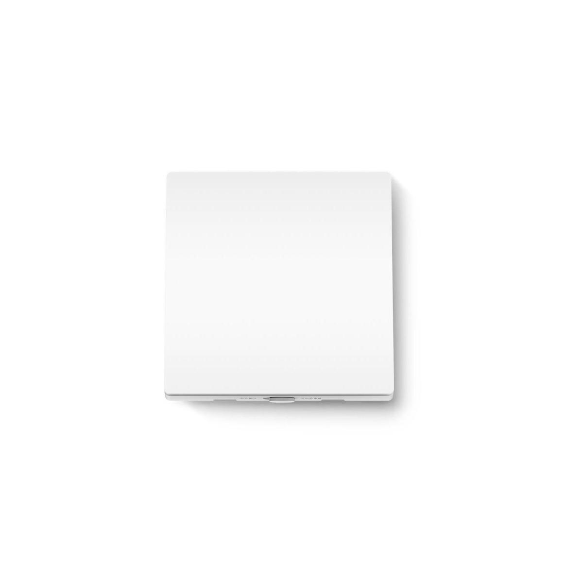 Weißer Laptop, geschlossen und von oben betrachtet, auf weißem Hintergrund.