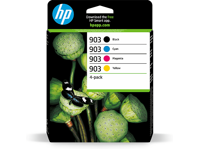 HP 903 Mürekkep Kartuşu, Siyah 8ml + Renkli 4ml ~ 300 / 315 Sayfa Mürekkep baskı Çok Renkli