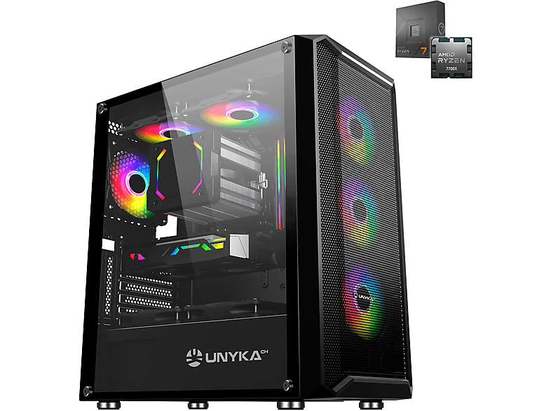 PC Gaming - JOYBE COMPUTERS AMD Ryzen 7 7700X / RAM 32 GB DDR5 / M.2 Nvme 1 TB / NVidia RTX 4060 Ti