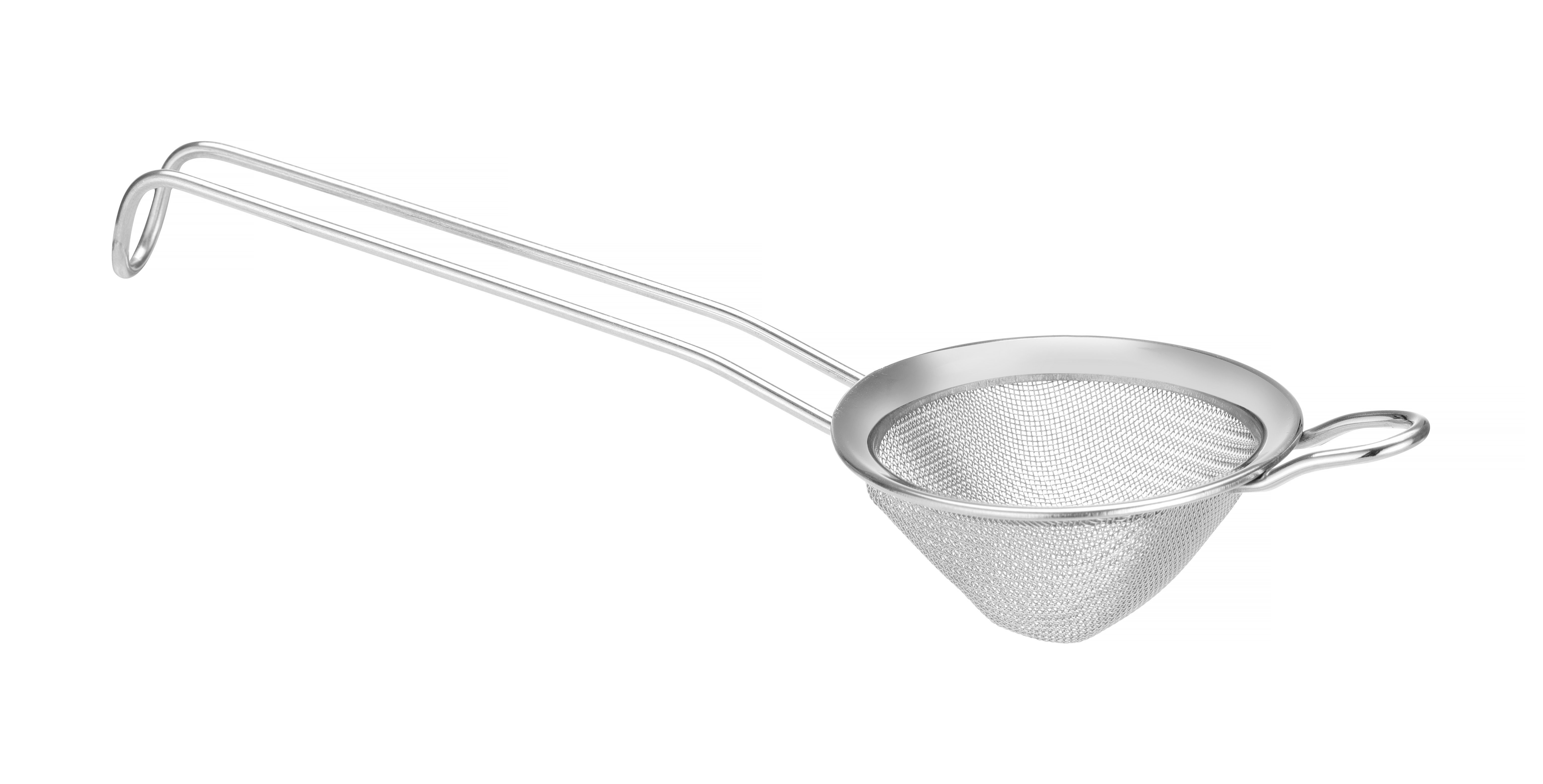 Colino conico in acciaio inox con manico lungo.