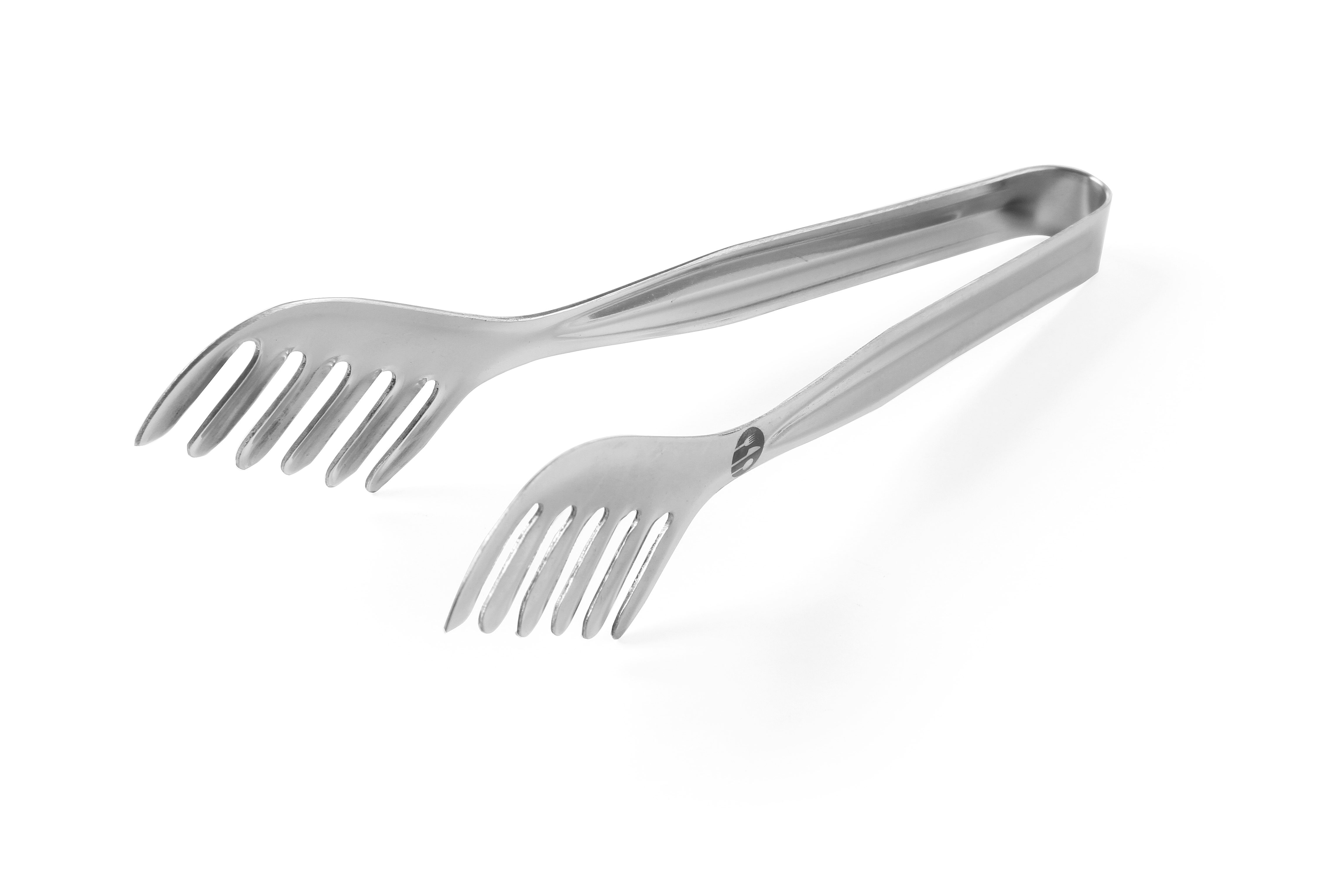 Pinze in acciaio inox su sfondo bianco.