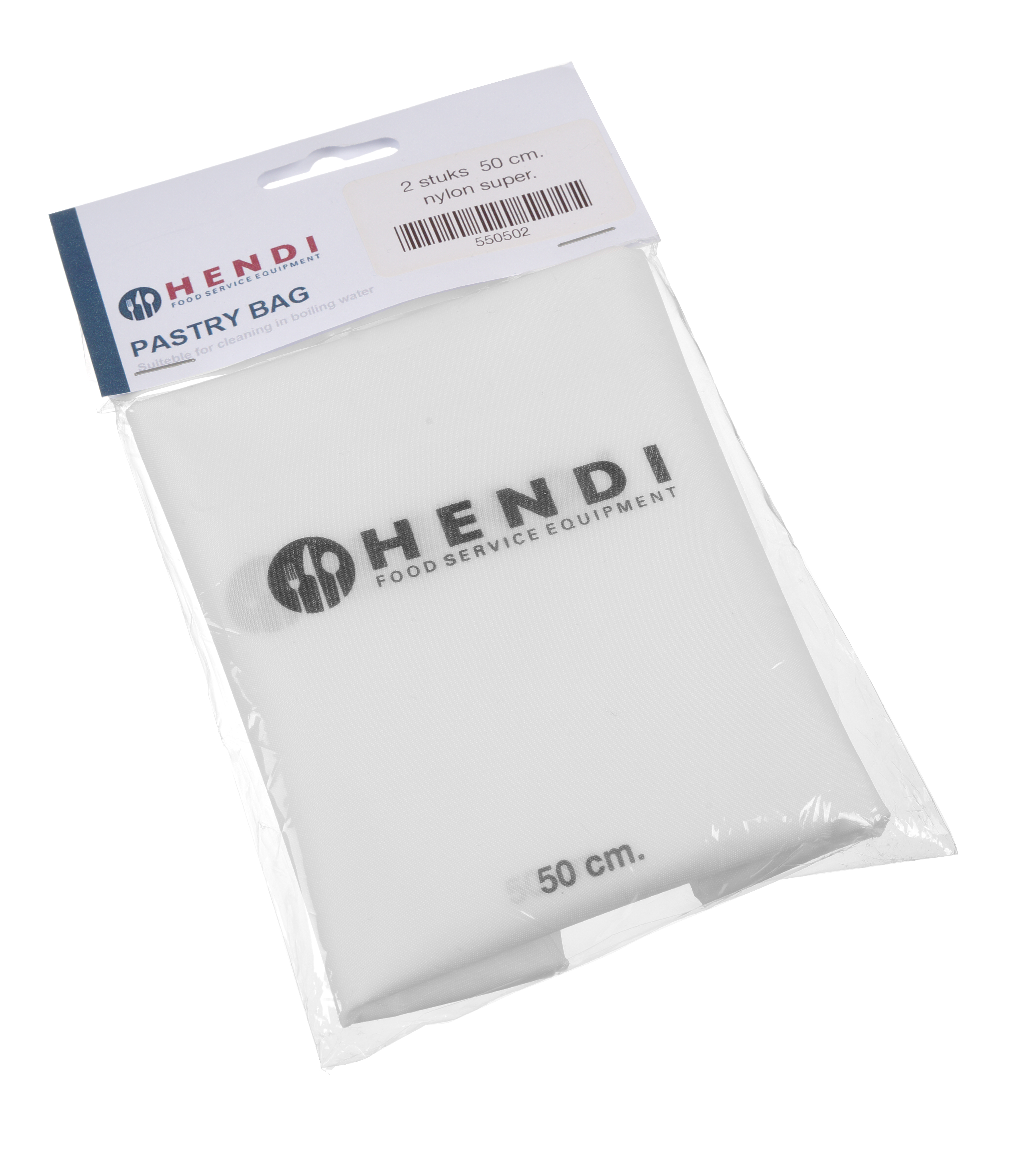 Sac à poche di plastica trasparente in una confezione con il logo Hendi, per cucinare.