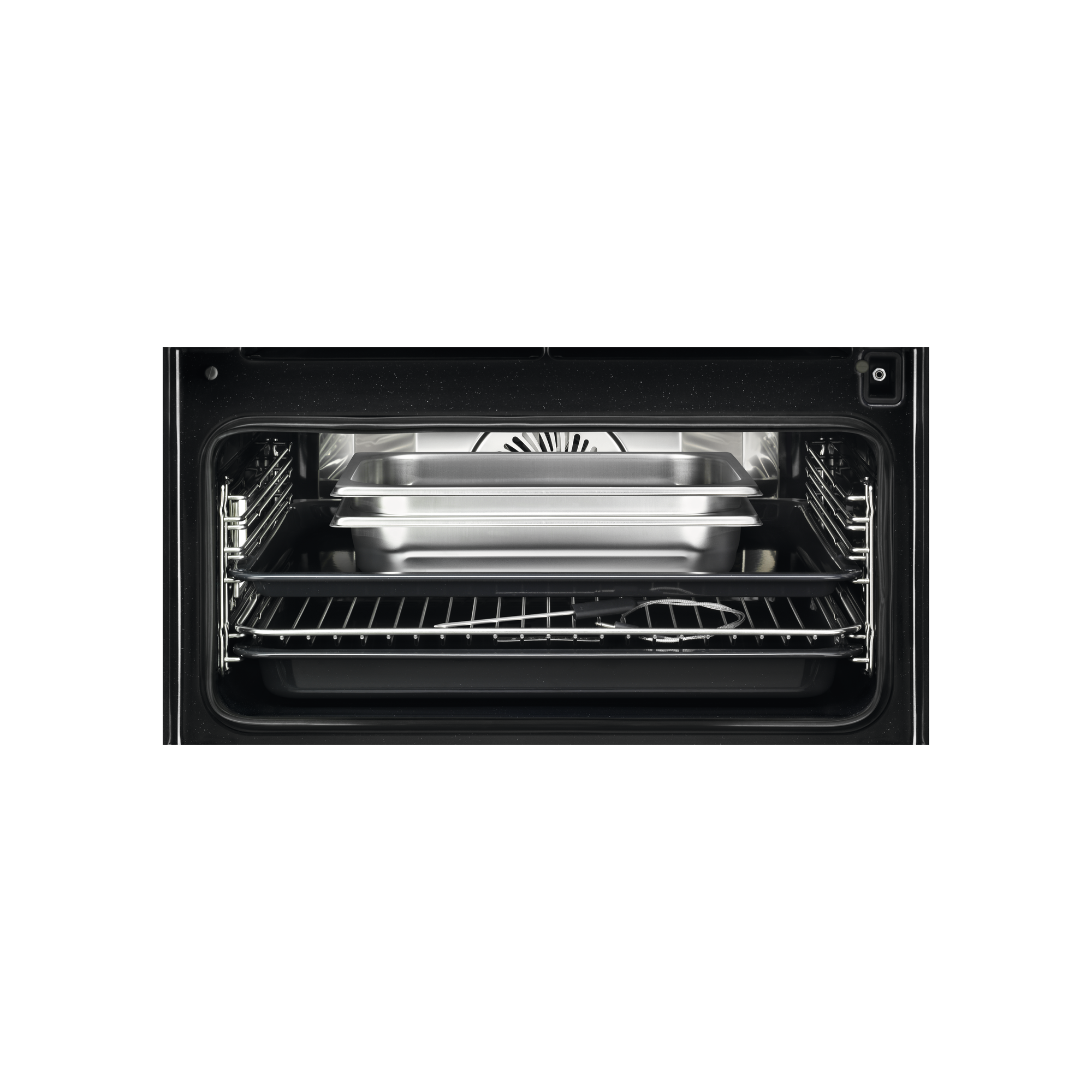 Horno a vapor - AEG Serie 9000 KSK998290M, 43 l, 595 mm, INOX Antihuellas