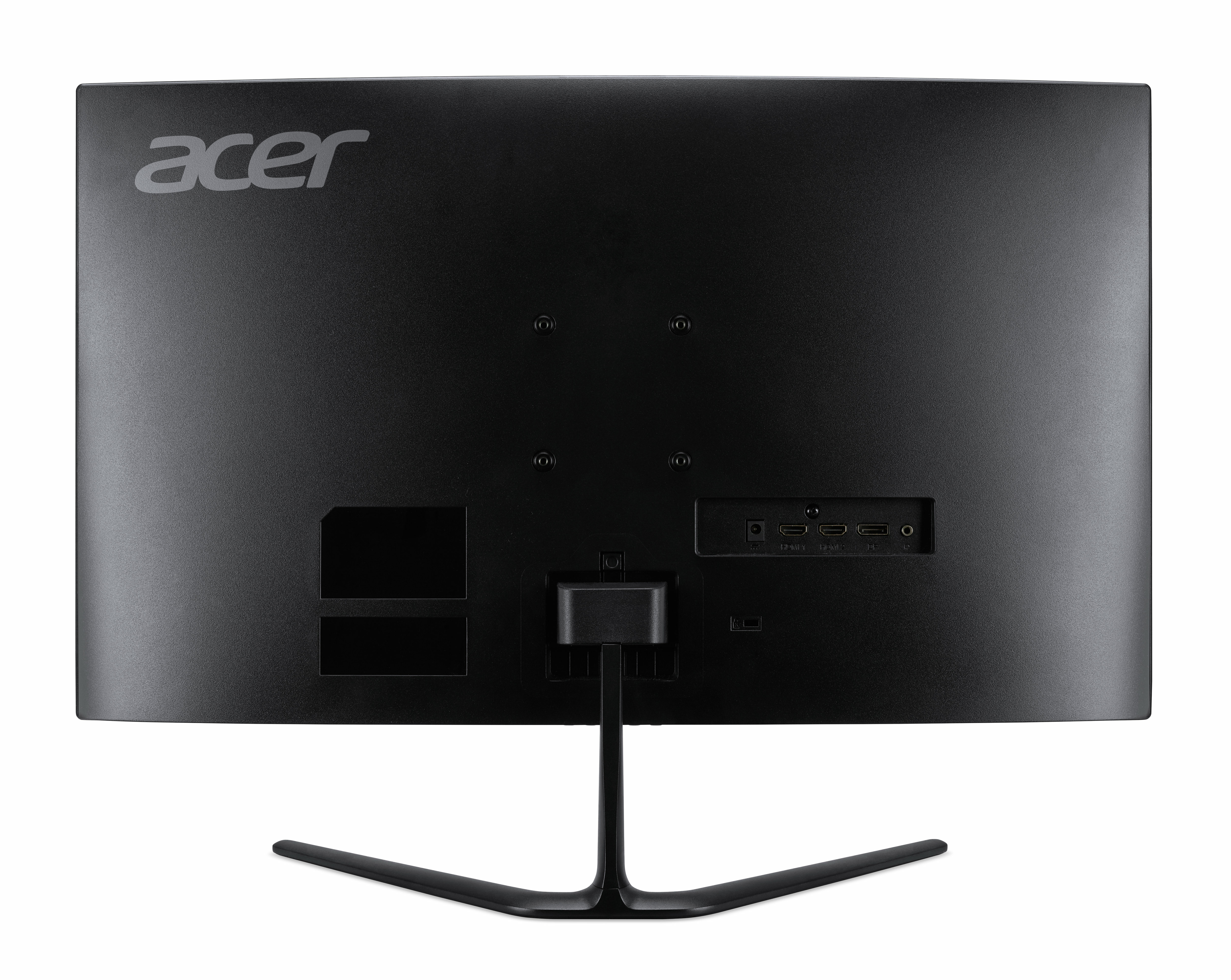 Widok z tyłu monitora Acer. Logo Acer widoczne w lewym górnym rogu.