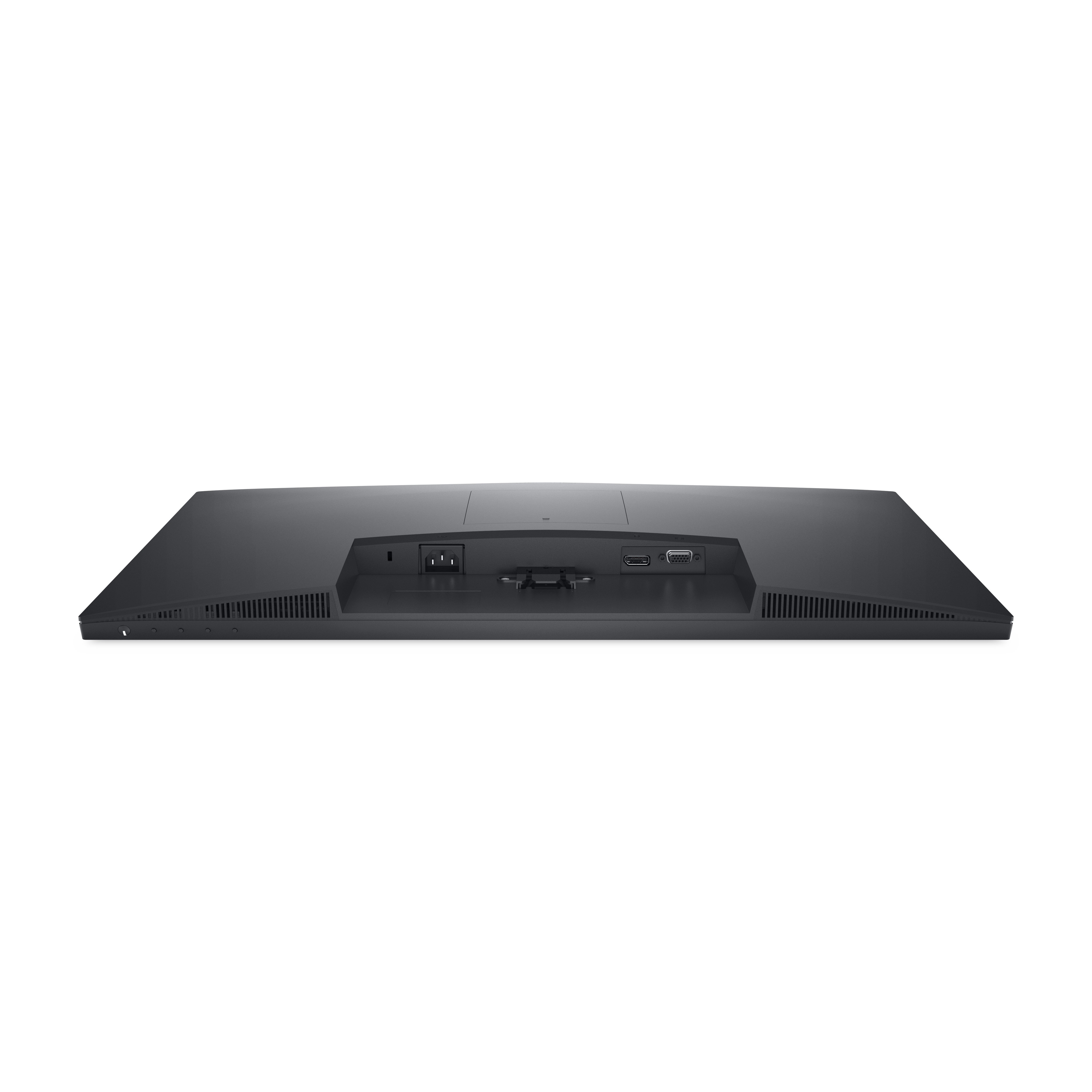 Arrière d'un moniteur avec ports et connexions.