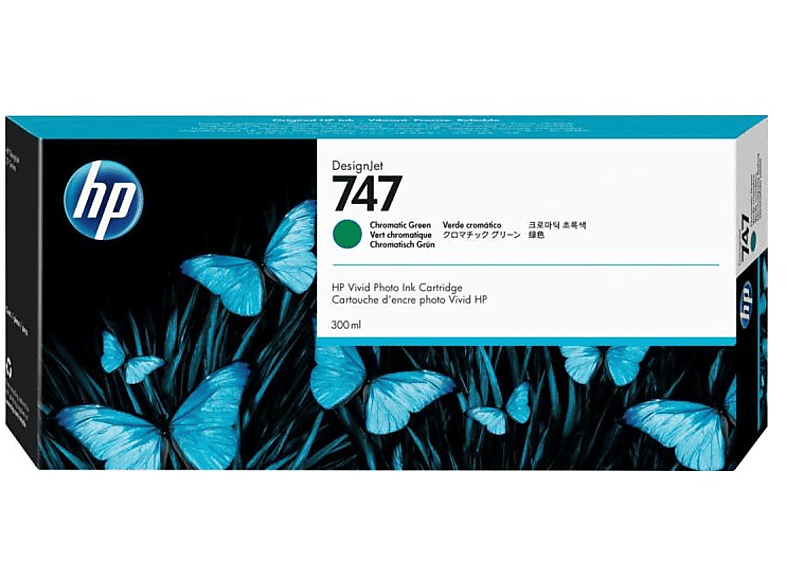 HP Z9 P2V84A 747 Mürekkep Kartuş Mürekkep baskı Pigment bazlı mürekkep Kromatik Yeşil