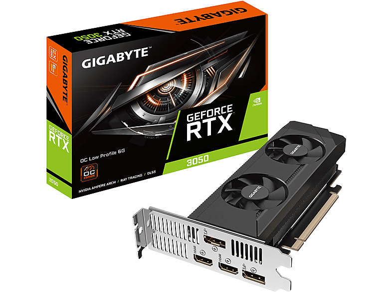 Tarjeta gráfica - GIGABYTE Gigabyte GeForce RTX 3050 OC Low Profile 6G NVIDIA 6 GB GDDR6