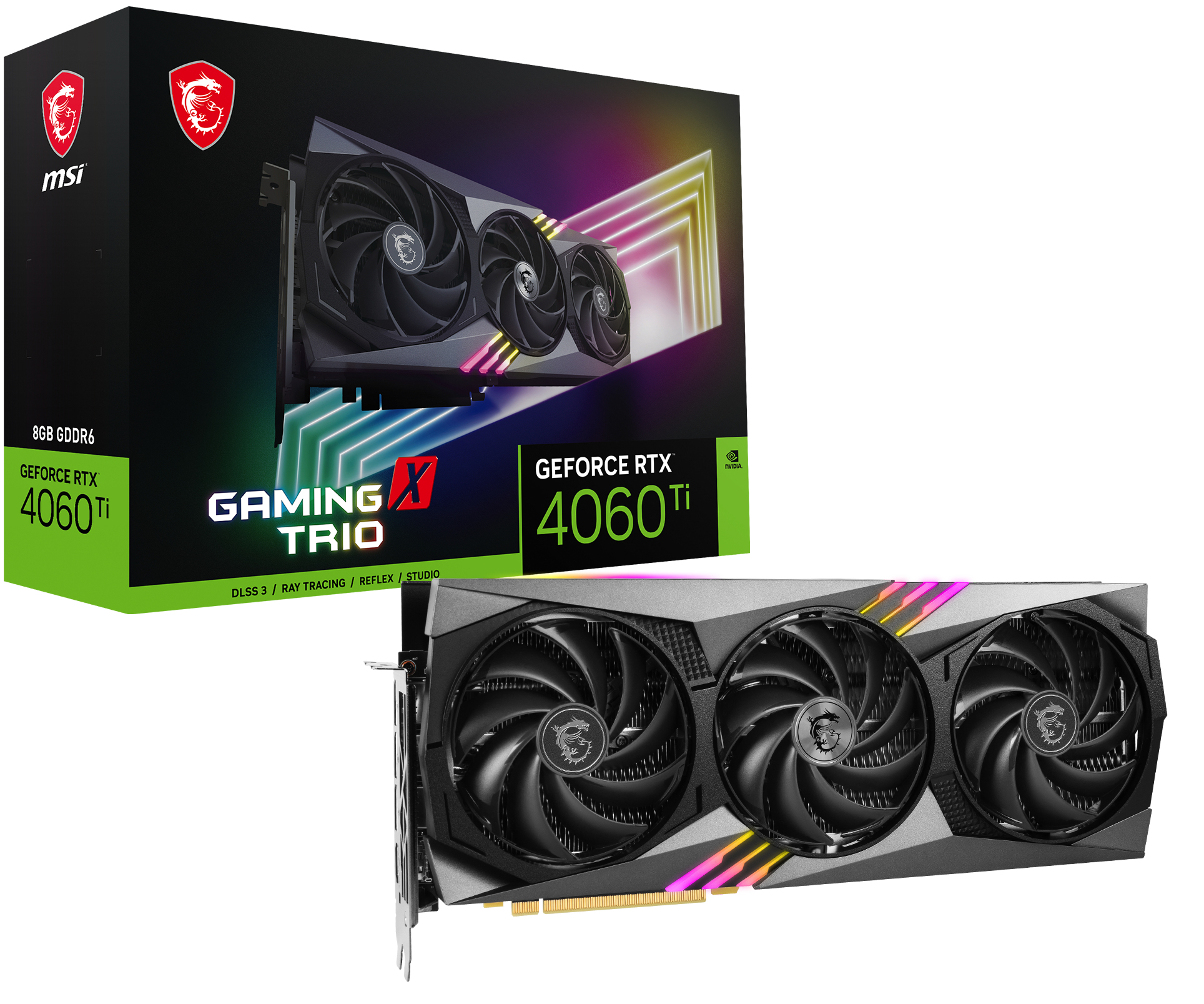 MSI GeForce RTX4060 Ti GAMING X TRIO 8GB GDDR6 (NVIDIA 