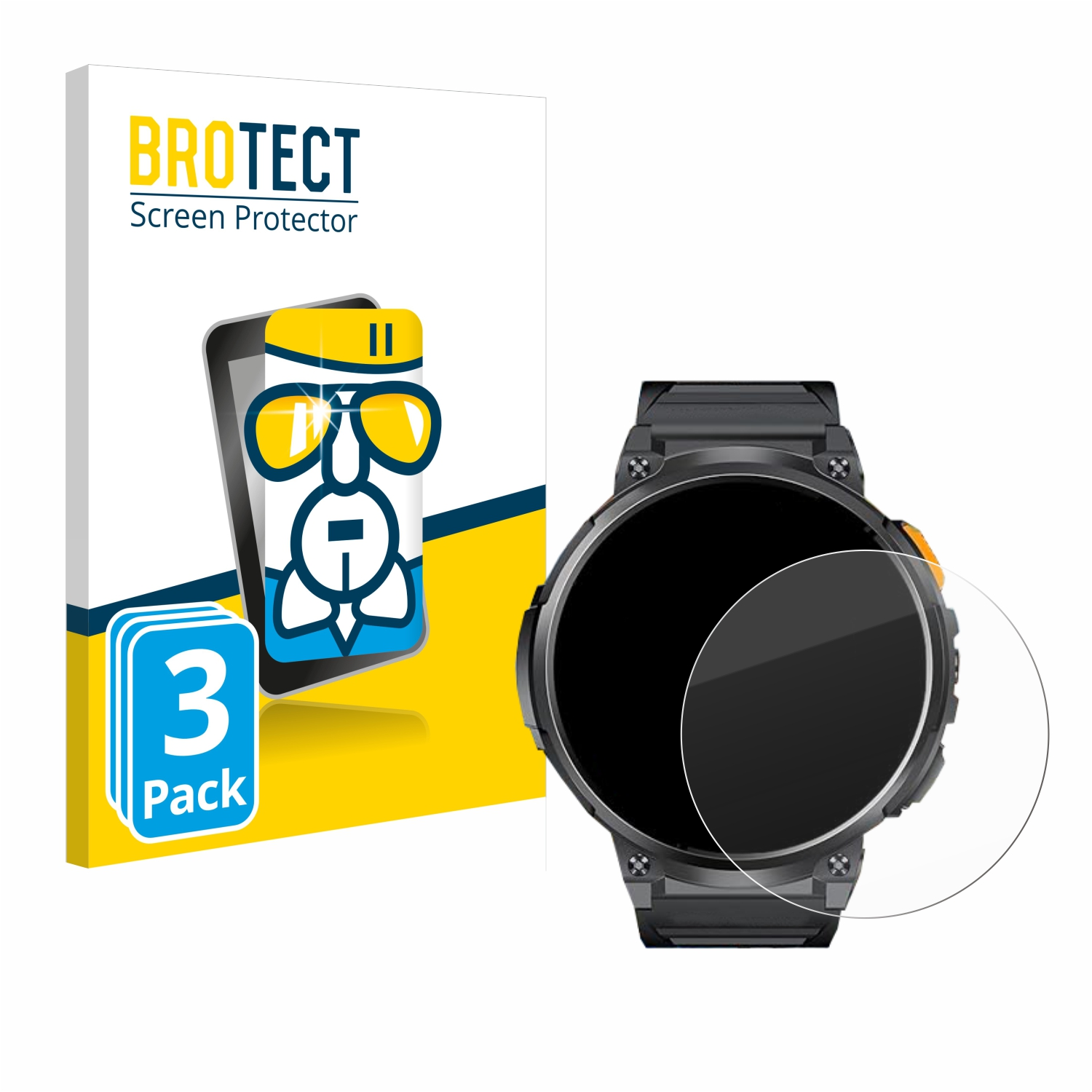 BROTECT 3er Pack AirGlass Schutzfolie Für Dremac FV6-A – 9H Härte, Anti-Fingerprint, Made In Germany